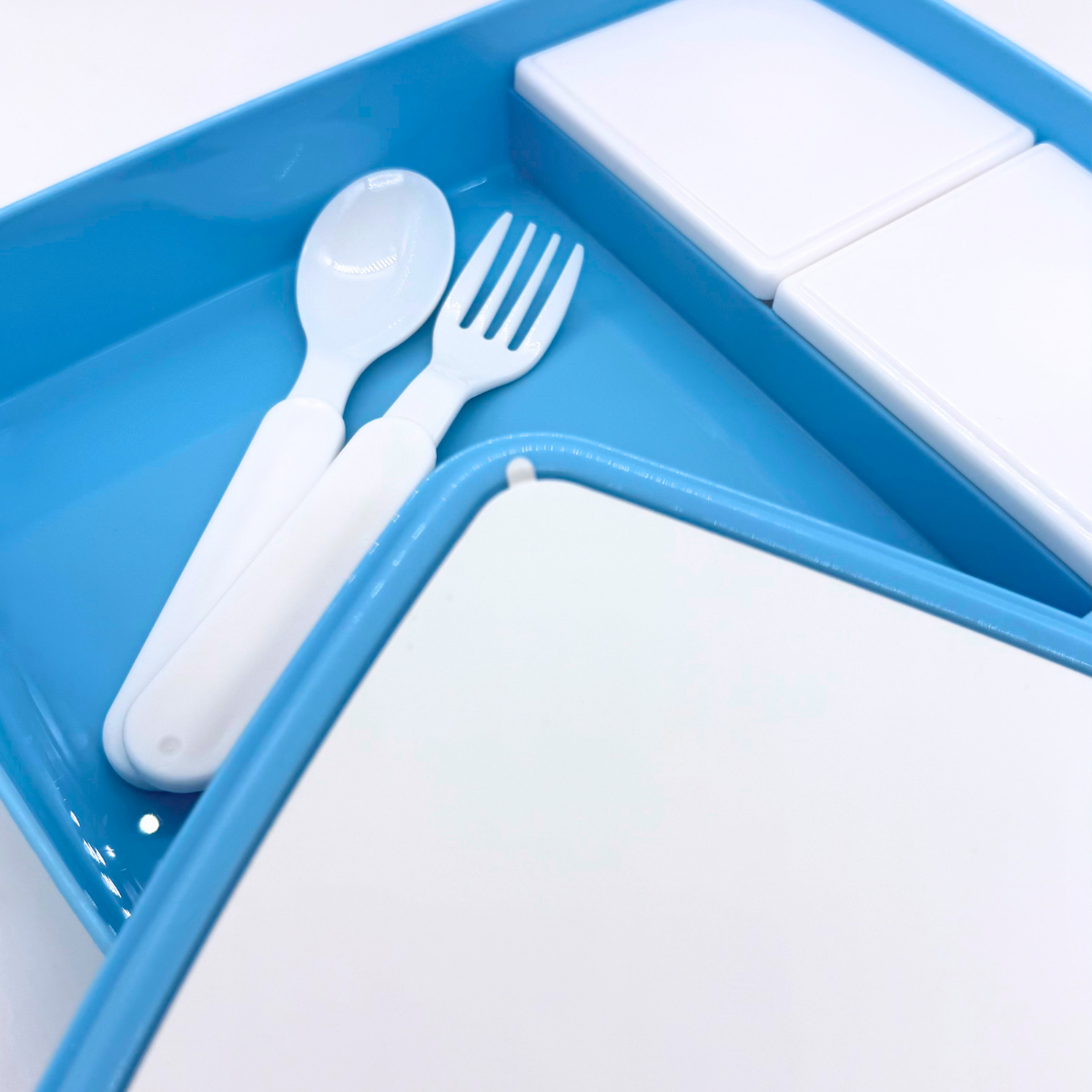 Tupper con compartimentos y cubiertos personalizable