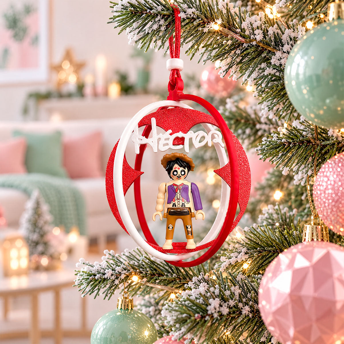 Bola de Navidad personalizada para Playmobil Disney de Kinder