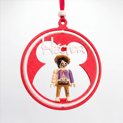 Bola de Navidad personalizada para Playmobil Disney de Kinder