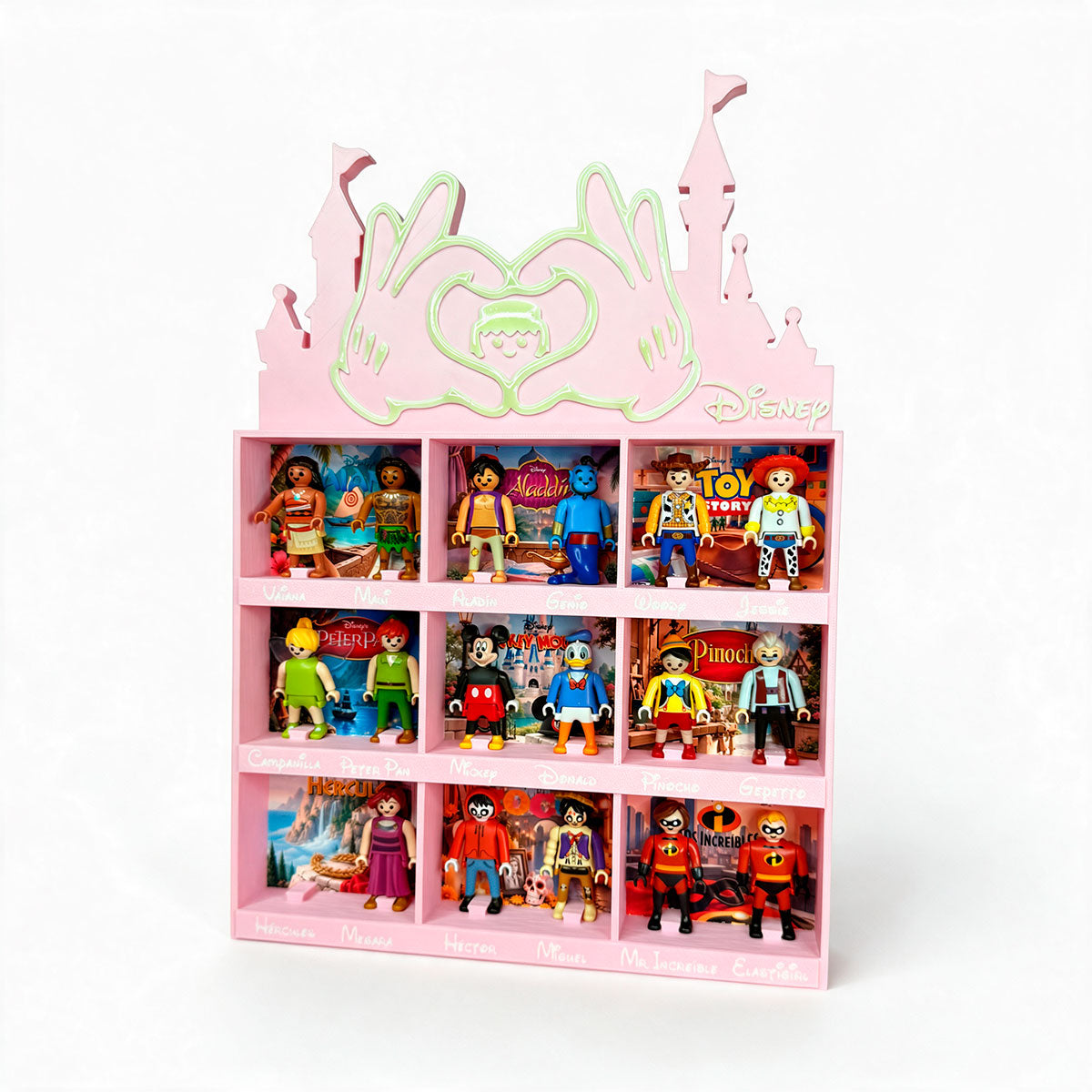 Expositor para figuras Kinder Disney Playmobil