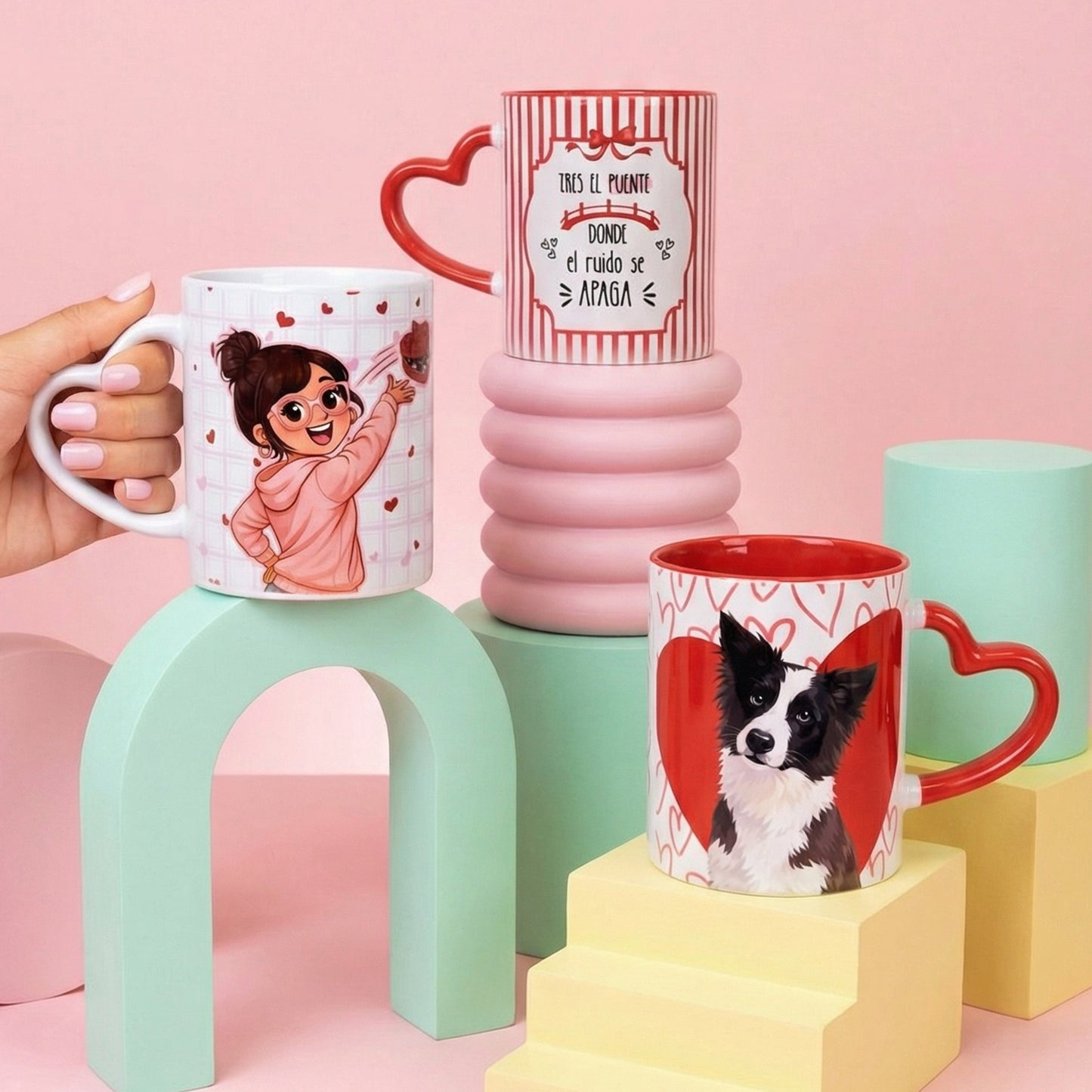 TAZA ASA CORAZON ROJO LOVE MOOD (EDICION LIMITADA)
