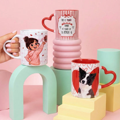 TAZA ASA CORAZON ROJO LOVE MOOD (EDICION LIMITADA)