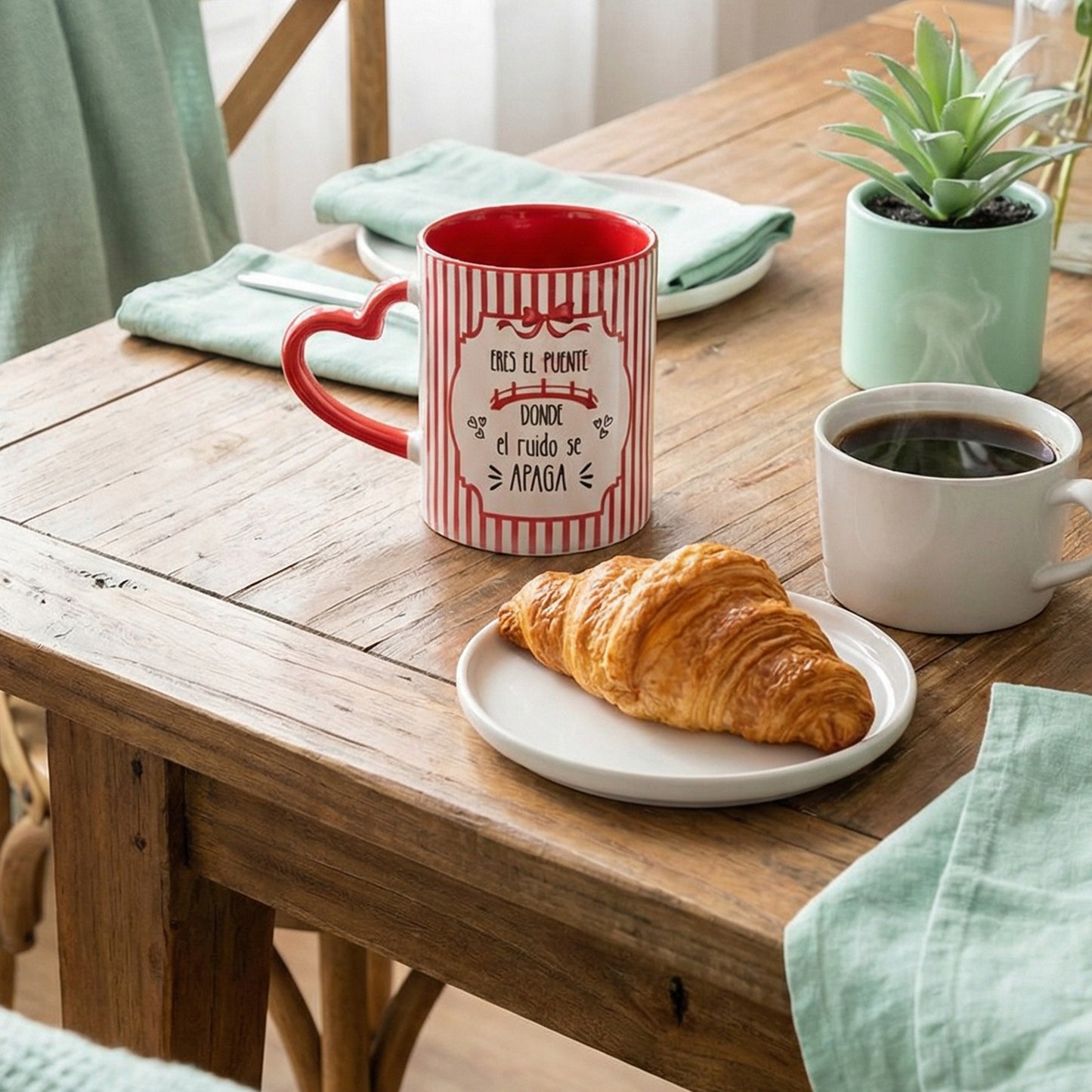 TAZA ASA CORAZIÓN BLANCO LOVE MOOD (EDICION LIMITADA)