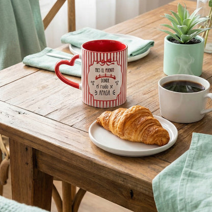 TAZA ASA CORAZIÓN BLANCO LOVE MOOD (EDICION LIMITADA)