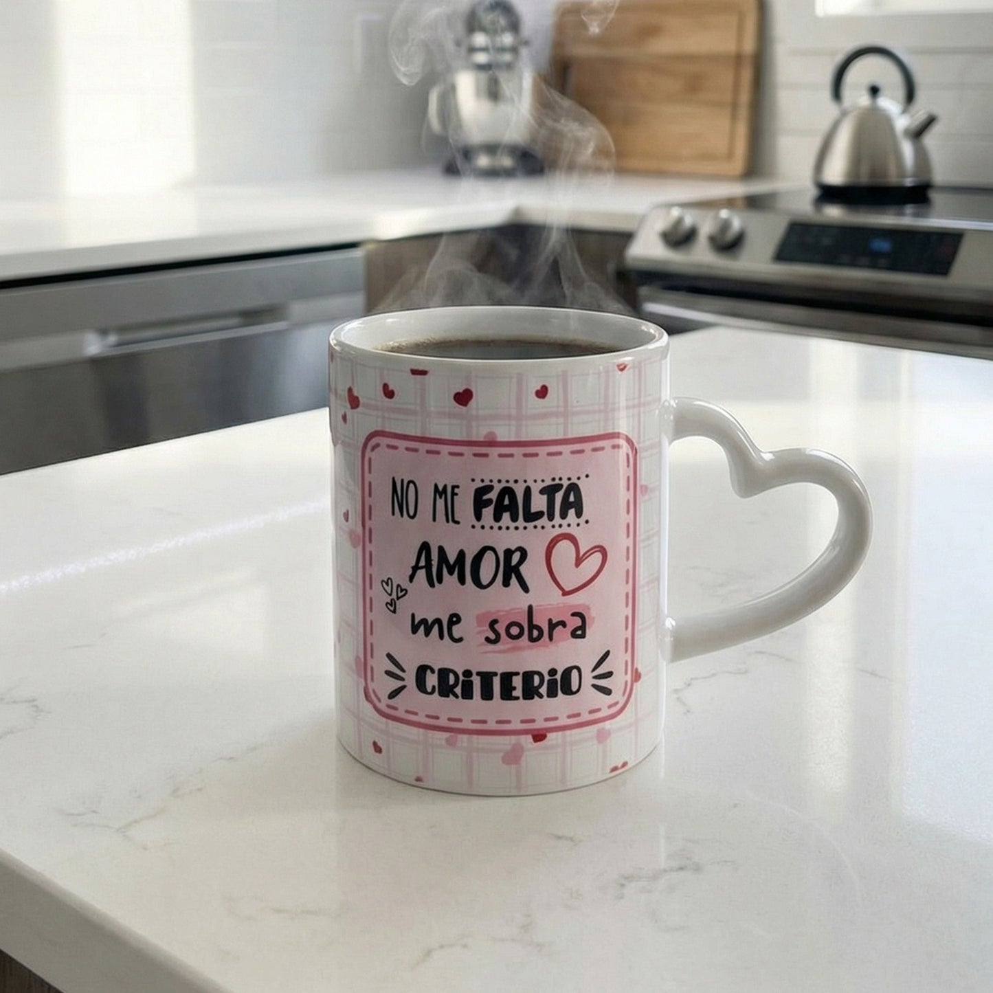 TAZA ASA CORAZIÓN BLANCO LOVE MOOD (EDICION LIMITADA)